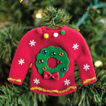 Creativity for Kids Sweater Ornaments Craft Kit (8 Pieces)