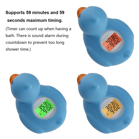 Bath Water Thermometer Bathroom Infant Baby Toy Rubber Duck for Children Shower Temperature Gauge