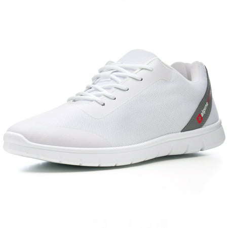 Alpine Swiss Lewis Mesh Sneakers Casual Shoes Mens & Womens Lightweight TrainerWhite,