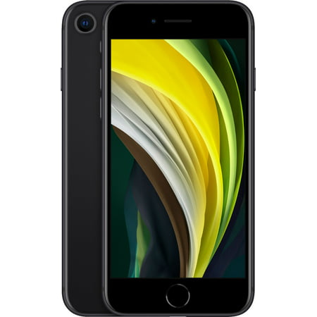 Restored Apple iPhone SE 2nd Generation (2020) Black 128GB Fully Unlocked Smartphone (Refurbished), Black