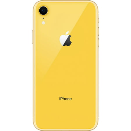 Restored Apple iPhone XR 128GB Factory Unlocked 4G LTE Smartphone (Refurbished), Yellow