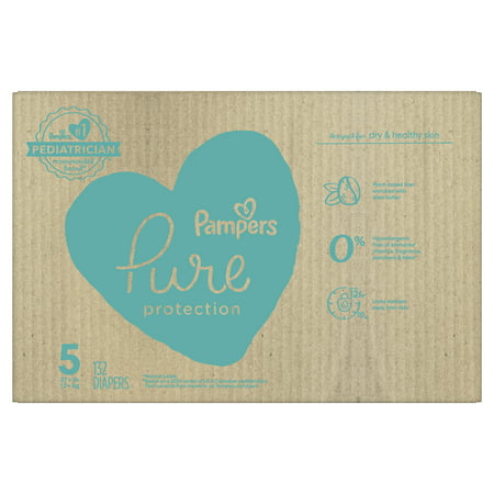 Pampers Pure Protection Natural Diapers (Choose Your Size & Count)