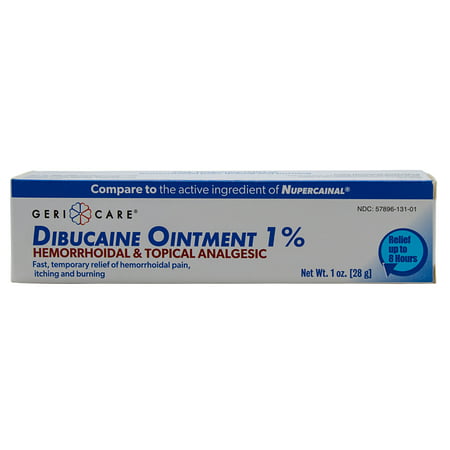 GeriCare Dibucaine Ointment 1% Hemorroidal & Topical Analgesic (1oz)