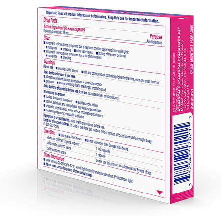 Benadryl Liqui-Gels Antihistamine Allergy Medicine, Dye Free, 24 Ct, 3-Pack, 3 Pack