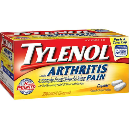 TYLENOL 8 HR Arthritis Pain Extended Release Caplets 650 mg 290 Count