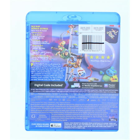 Toy Story 4 (Blu-ray + DVD + Digital Code)