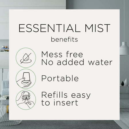 Air Wick Essential Mist Refill, 1 ct, Blue Agave and Bamboo, Essential Oils Diffuser, Air Freshener