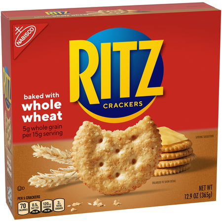 RITZ Whole Wheat Crackers, 12.9 oz