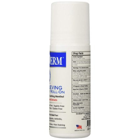 Pain Relieving Roll-on, 3oz. - 2 Count Cryoderm