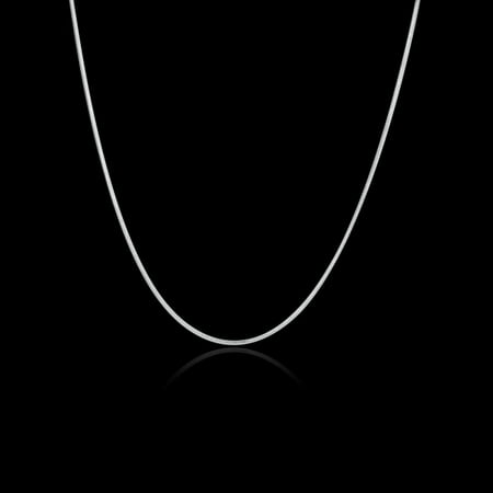 Clearance!Sterling Silver Necklace Thin Snake Chain Necklace Sterling Silver 1 mm Snake Chain Necklace Women, 16"