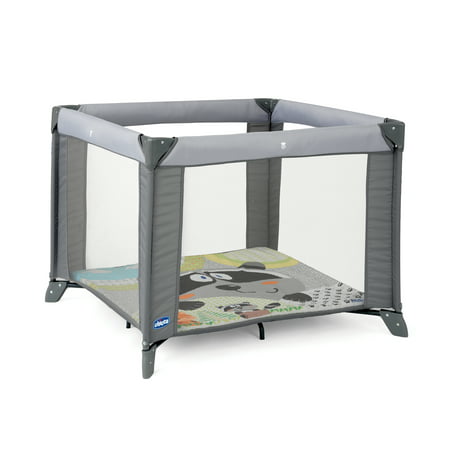 Chicco Tot Quad Portable Square Baby Playpen - Honey Bear (Grey)Honey Bear,