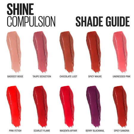 Maybelline Color Sensational Shine Compulsion Lipstick Makeup, Taupe Seduction, 0.1 oz.02 - Taupe Seduction 055,
