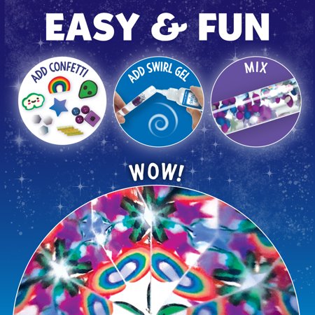 Creativity for Kids Magic Swirl Kaleidoscope - Child Craft Kit for Boys and Girls (10 Pieces)