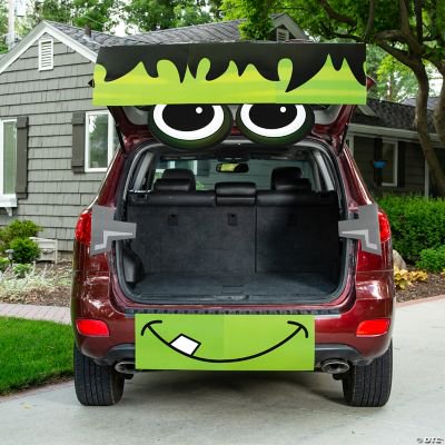 Value Green Monster Trunk-or-Treat Decorating Kit, Halloween, Party Decor, 9 Pieces