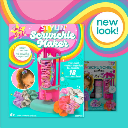 Just My Style D.I.Y. Scrunchie Maker Kit, Makes 12 Scrunchies, Ages 6+, 1