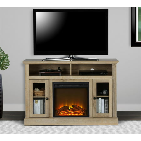 Ameriwood Home Chicago Electric Fireplace TV Console for TVs up to a 55", NaturalNatural,