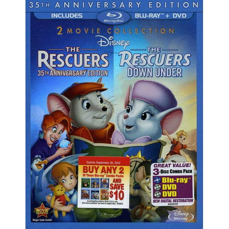 The Rescuers / The Rescuers Down Under (35th Anniversary Edition) (Blu-ray + DVD)