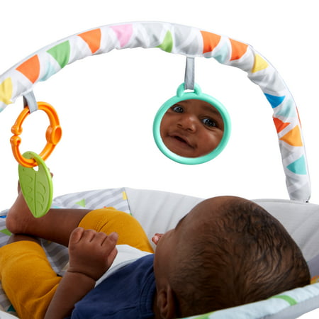 Bright Starts Safari Fun Vibrating Baby Bouncer with Toy bar