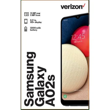 Verizon | Samsung Galaxy A02s | 32GB | Black | Prepaid Smartphone | Brand New