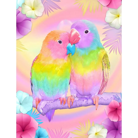 Yomiie 5D Diamond Painting Kits Parrot Bird for Adult Kids Round Full Drill, DIY Diamond Art Cross Stitch (12x16 inch)Bird,