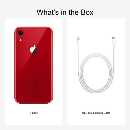 Walmart Family Mobile Apple iPhone XR, 64GB, Red- Prepaid Smartphone, Red
