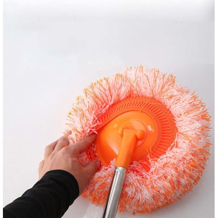 EGNMCR Mop Head Replacement Kitchen Essentials ?? 360? Rotatable Adjustable-Cleaning Mop Household Car Wash Mop Round Mop Ceiling Wipe Wall Sunflower Hair Duster Mop Cloth Cover Cleaning Suppliesas show,