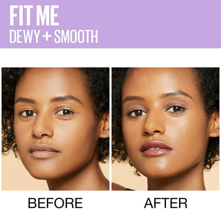 Maybelline Fit Me Dewy + Smooth Liquid Foundation Makeup with SPF 18, Sun Beige, 1 fl oz310 Sun Beige,