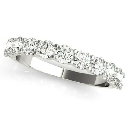 2 1/2 Ct Diamond Round Cut Engagement Ring Matching Wedding Band 14k White Gold, White Gold, 8
