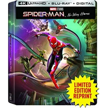 Spider-Man: No Way Home (4K Ultra HD + Blu-ray + Digital Copy) (Steelbook)