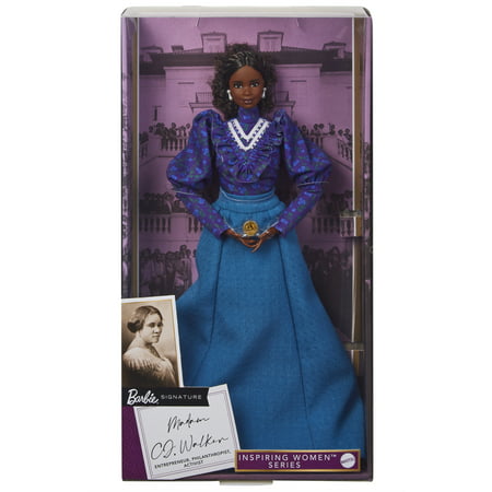 Madam C.J. Walker Barbie Inspiring Women Doll, Collectible Gift for 6 Years & Older