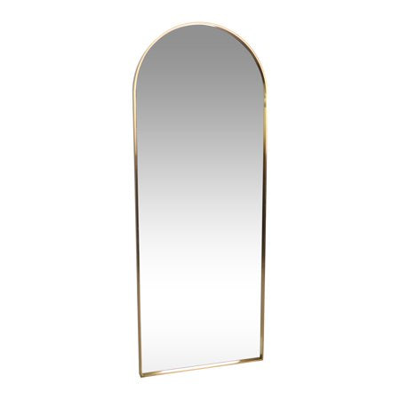 Noble House Weikel Full Length Mirror, Brushed Brass
