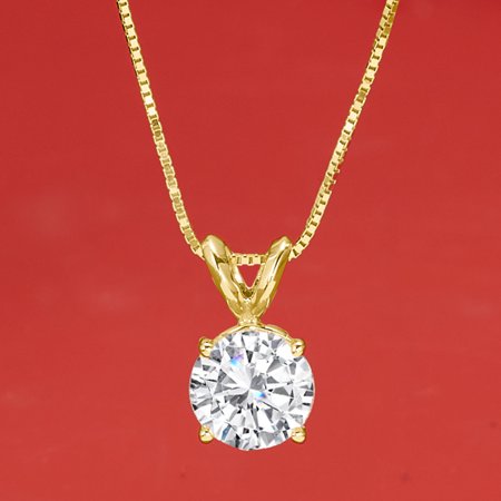 Ross-Simons 1.20 Carat Diamond Solitaire Necklace in 14kt Yellow Gold