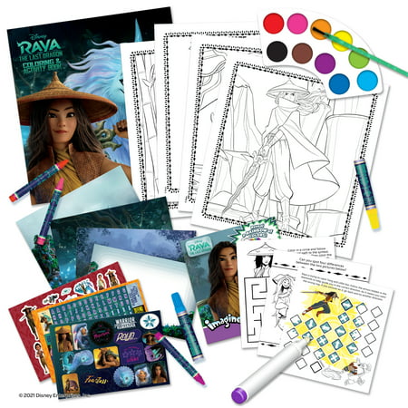 Raya and the Last Dragon World Of Art & Activity Kit with an Imagine Ink Book