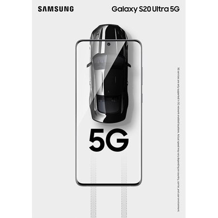 Walmart Family Mobile Samsung Galaxy S20 5G*, 128 GB, Gray- Prepaid Smartphone