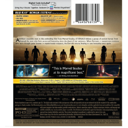 Eternals (Blu-ray + Digital Code)