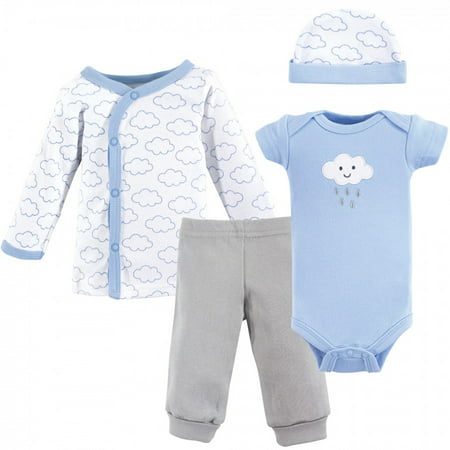 Luvable Friends Baby Boy Cotton Preemie Layette Set, Boy Cloud, Preemie, Boy Cloud, Preemie