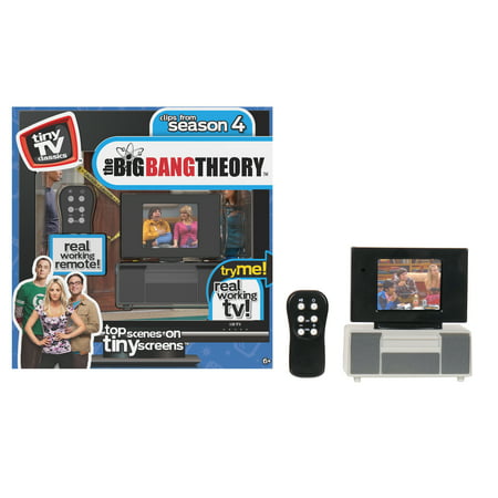 Tiny TV Classics - The Big Bang Theory Edition - Collectible Toy - Watch Top Big Bang Theory Scenes on a Real-Working Tiny TV with Working Remote