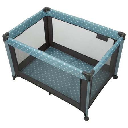 Babideal Dottie Playard with Bassinet-Blue DotBlue,