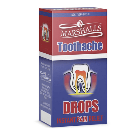 Marshalls Toothache Drops - Instant Relief for Dental Pain Liquid Dropper