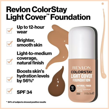 Revlon ColorStay Light Cover Liquid Foundation, 240 Medium Beige, 1 fl. OzMedium Beige,