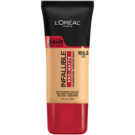 L'Oreal Paris Infallible Pro-Matte Blendable Foundation, Oil Free, Sand, 1 fl. oz.108.2 Sand,