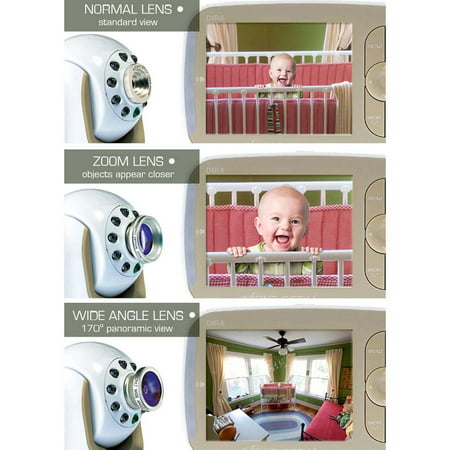 Infant Optics DXR-8, Video Baby Monitor, Interchangeable Optical Lens