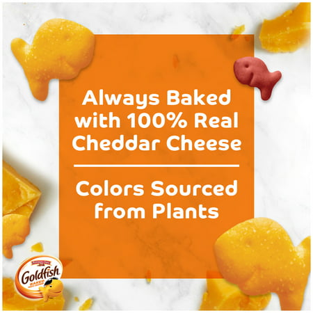 Goldfish Colors Cheddar Crackers, Snack Crackers, 6.6 oz bag