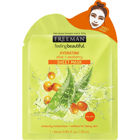 Hydrating Aloe And Seaberry Sheet Mask By Freeman, 0.84 Oz