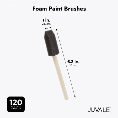 120 Pack Foam Brushes for Painting, Mod Podge, Arts and Crafts, 1 in