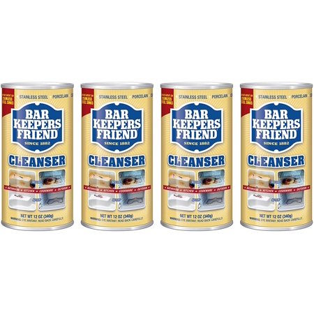 Bar Keepers Friend All-Purpose Cleaner & Polish 12 oz (Pack of 4)