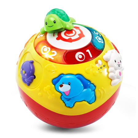 VTech Wiggle and Crawl Ball With Animal Friends Encourages Motor Skills