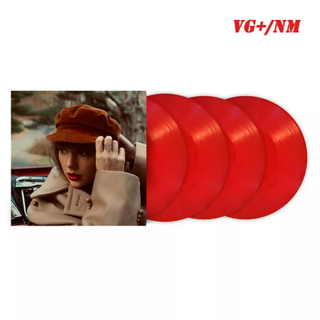 Taylor Swift - Red (Taylors Version) Exclusive Red Color 4x LP Vinyl Record VGNM