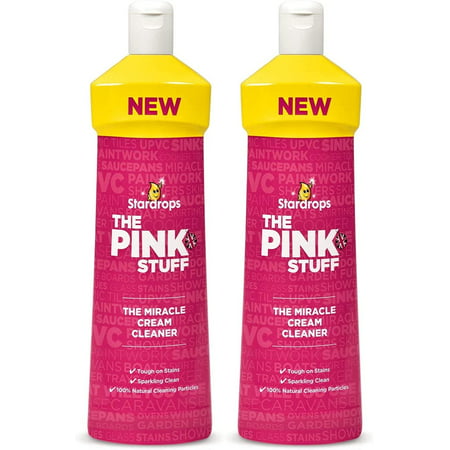 The Pink Stuff Stardrops Miracle Cream Cleaner 500ml PACK OF 2, 2 Pack