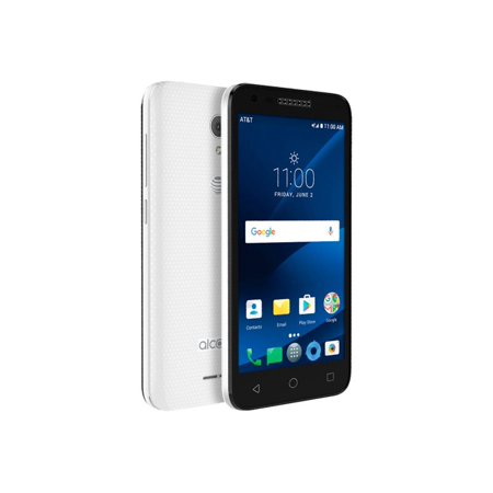 Alcatel - CAMEOX 4G LTE with 16GB Memory Cell Phone - Arctic White (AT&T), Arctic white